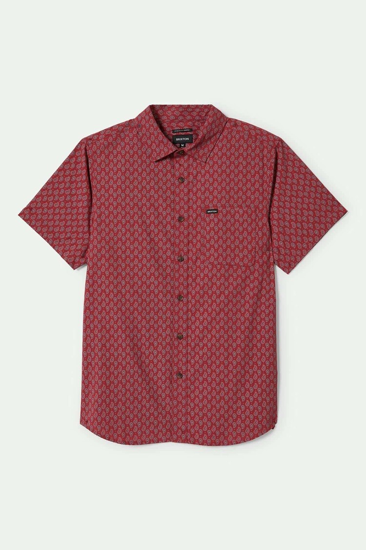 Brixton Brixton Charter S/S Woven (Mens) | Rust Red/Paisley