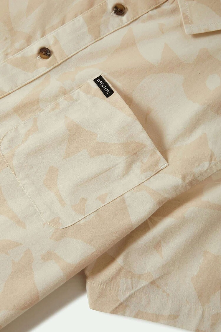 Brixton Brixton Charter S/S Woven (Mens) | Beige/White Cap Floral