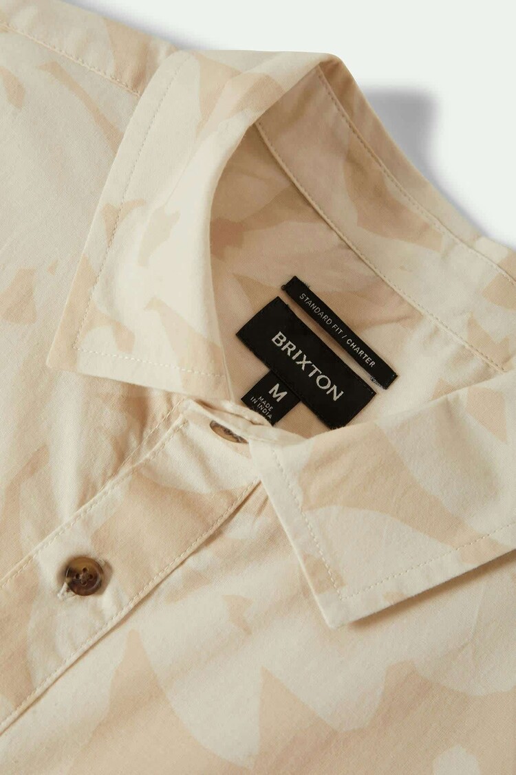 Brixton Brixton Charter S/S Woven (Mens) | Beige/White Cap Floral