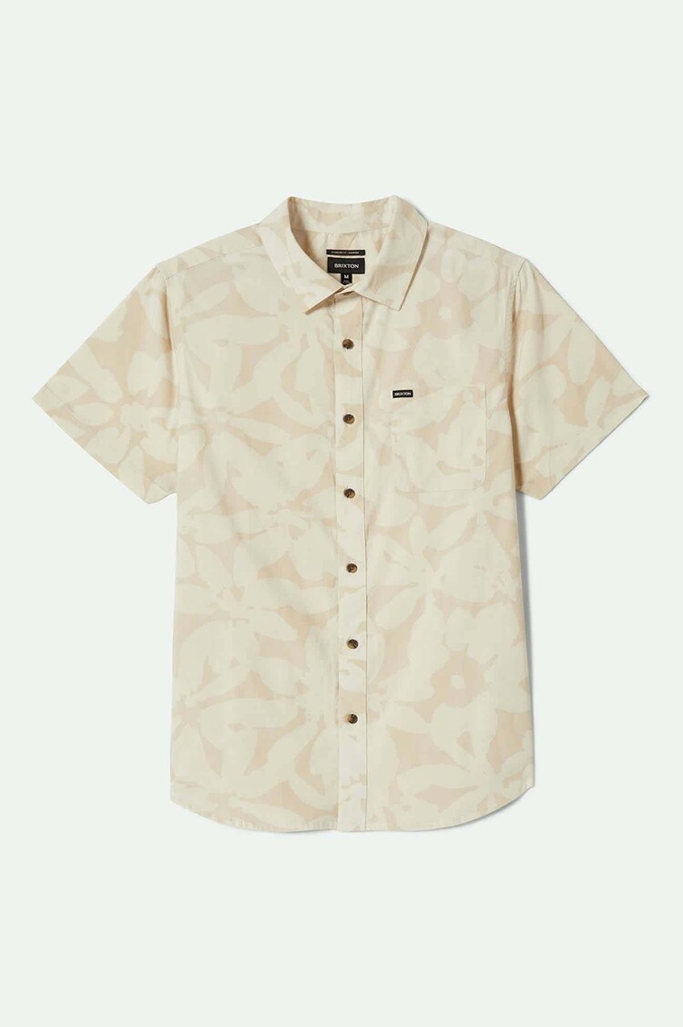 Brixton Brixton Charter S/S Woven (Mens) | Beige/White Cap Floral