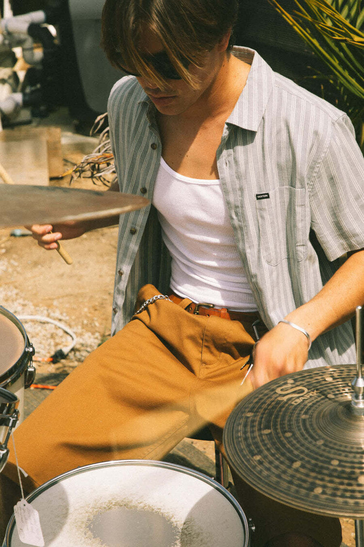 Brixton Brixton Choice Chino Baggy Short (Mens) | Washed Copper