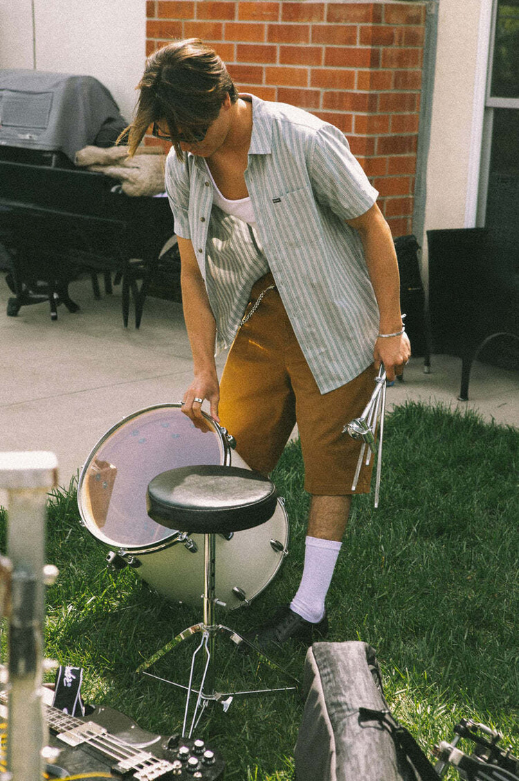 Brixton Brixton Choice Chino Baggy Short (Mens) | Washed Copper