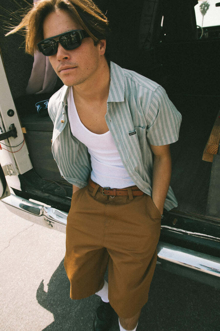 Brixton Brixton Choice Chino Baggy Short (Mens) | Washed Copper