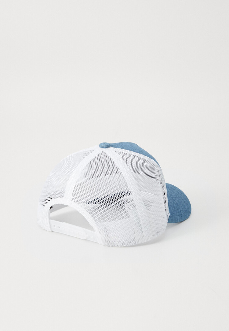 Brixton Brixton Alpha Block X C Mp Mesh Cap (Mens) | Denim/White