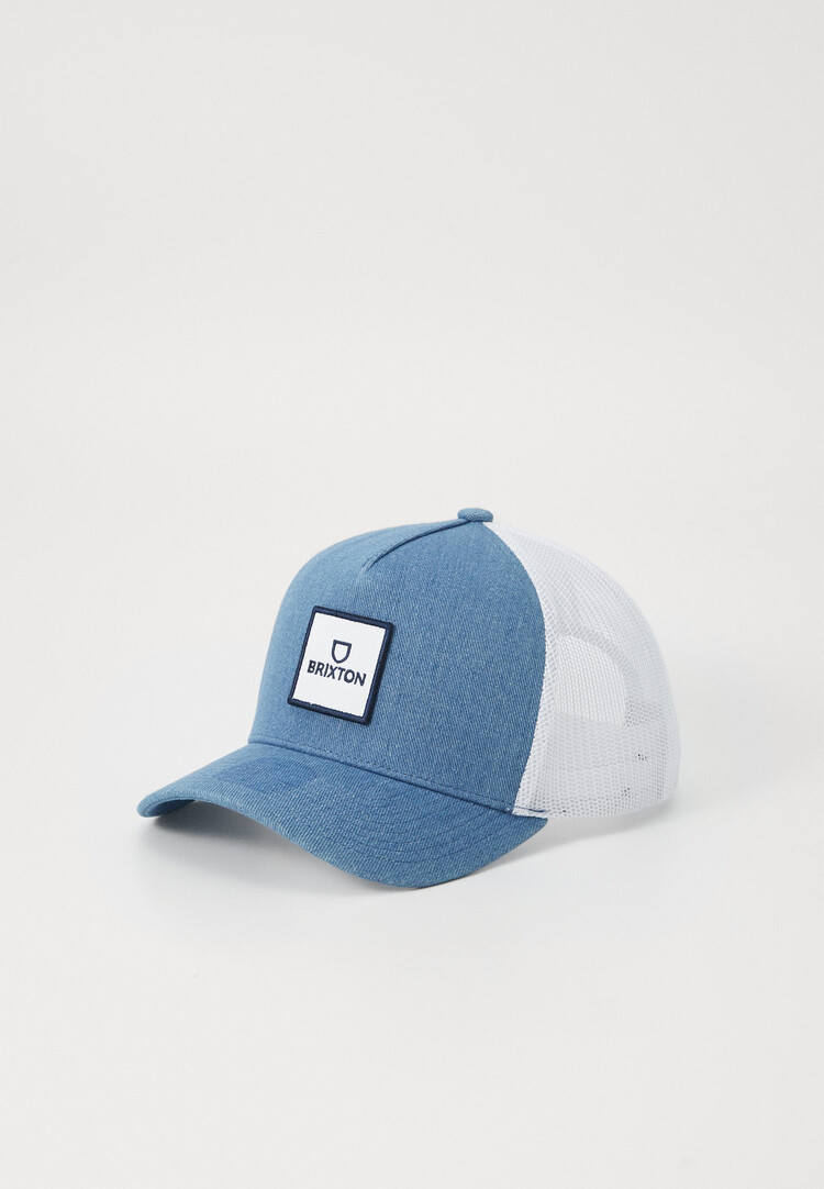 Brixton Brixton Alpha Block X C Mp Mesh Cap (Mens) | Denim/White