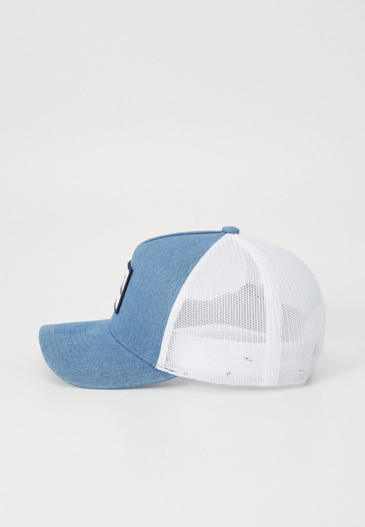 Brixton Brixton Alpha Block X C Mp Mesh Cap (Mens) | Denim/White