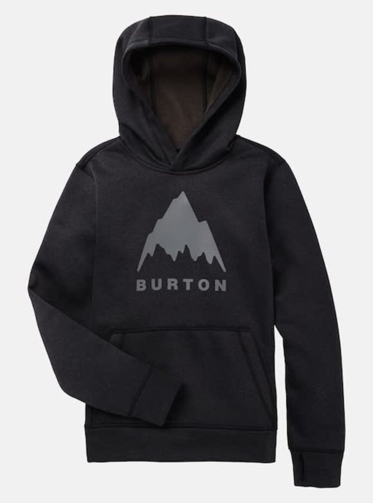 Burton Burton Oak Pullover Hoodie 2026 (Youth) | True Black Heather