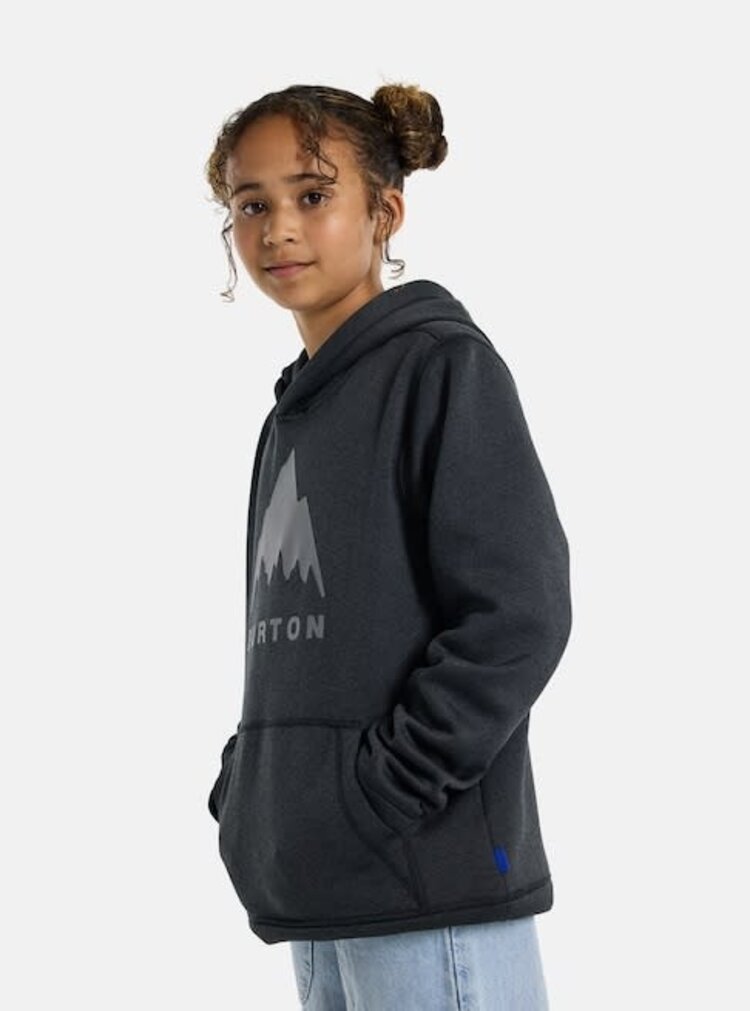 Burton Burton Oak Pullover Hoodie 2026 (Youth) | True Black Heather