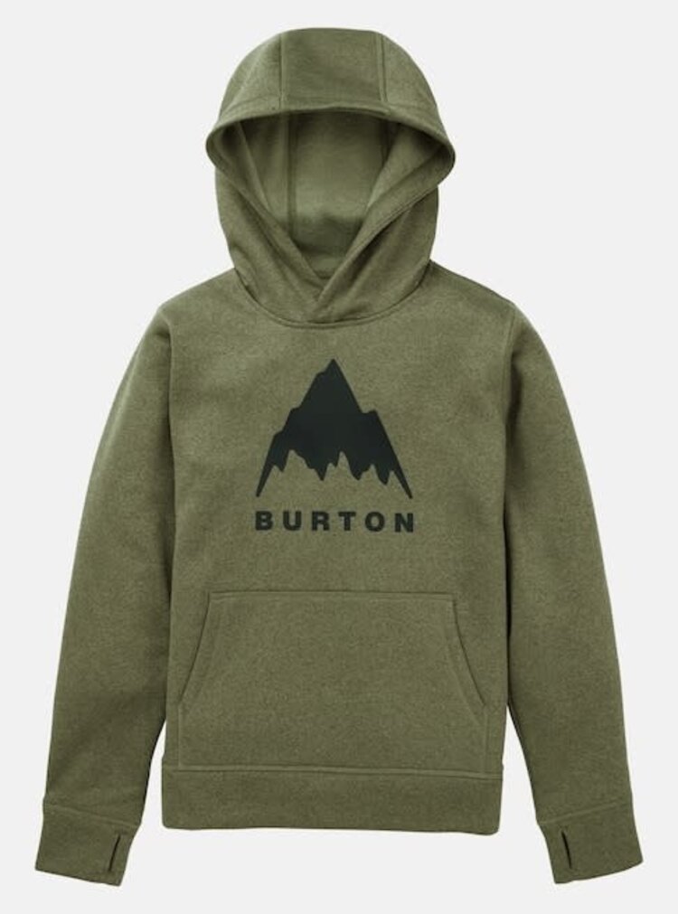 Burton Burton Oak Pullover Hoodie 2026 (Youth) | Forest Moss Heather