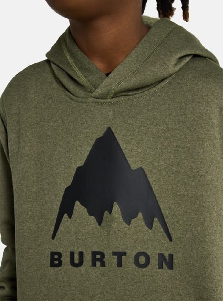Burton Burton Oak Pullover Hoodie 2026 (Youth) | Forest Moss Heather