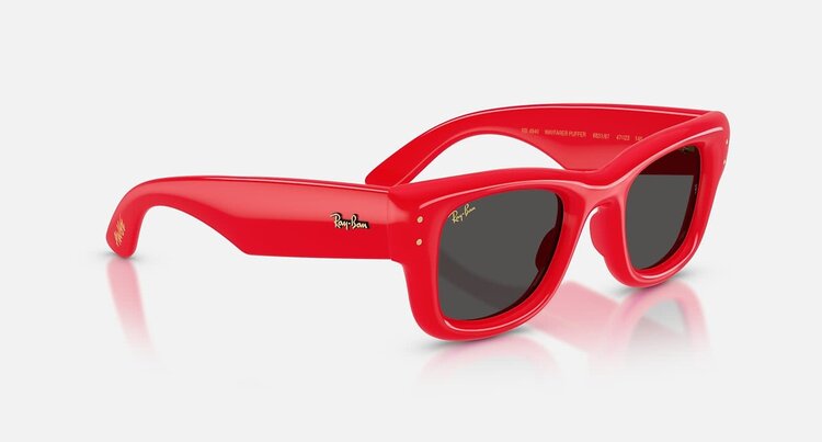 Ray Ban Ray Ban Wayfarer Puffer Polished Red | Ultra Black