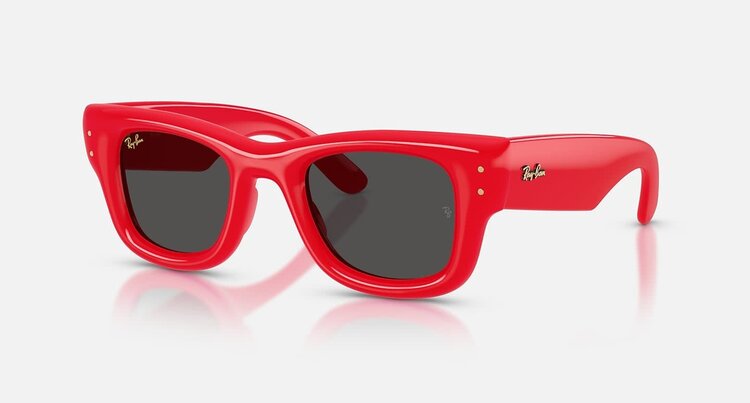Ray Ban Ray Ban Wayfarer Puffer Polished Red | Ultra Black