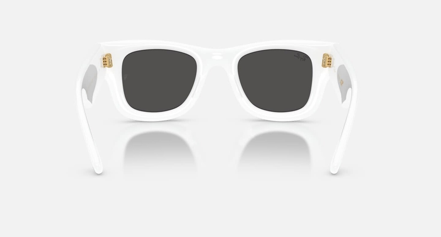 Ray Ban Wayfarer Puffer Polished White | Ultra Black - The Drop