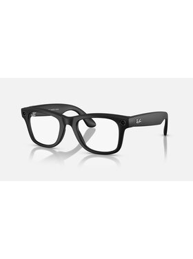 Ray Ban Ray Ban Meta Wayfarer Transitions Matte Black | Clear/Graphite Green