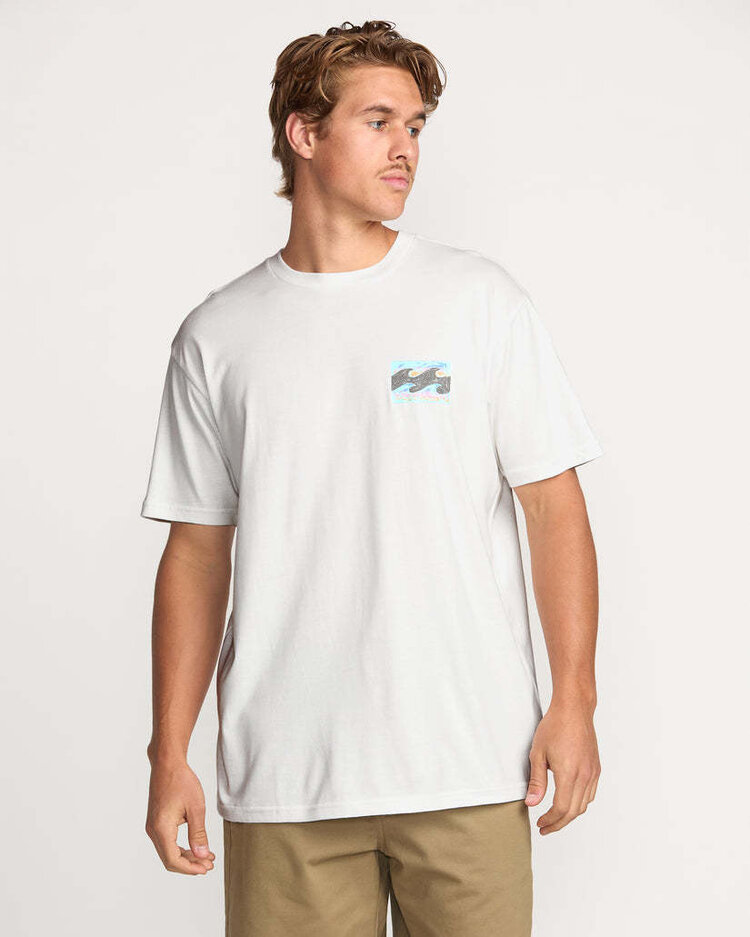 Billabong Billabong Crayon Wave Premium Ss (Mens) | Off White
