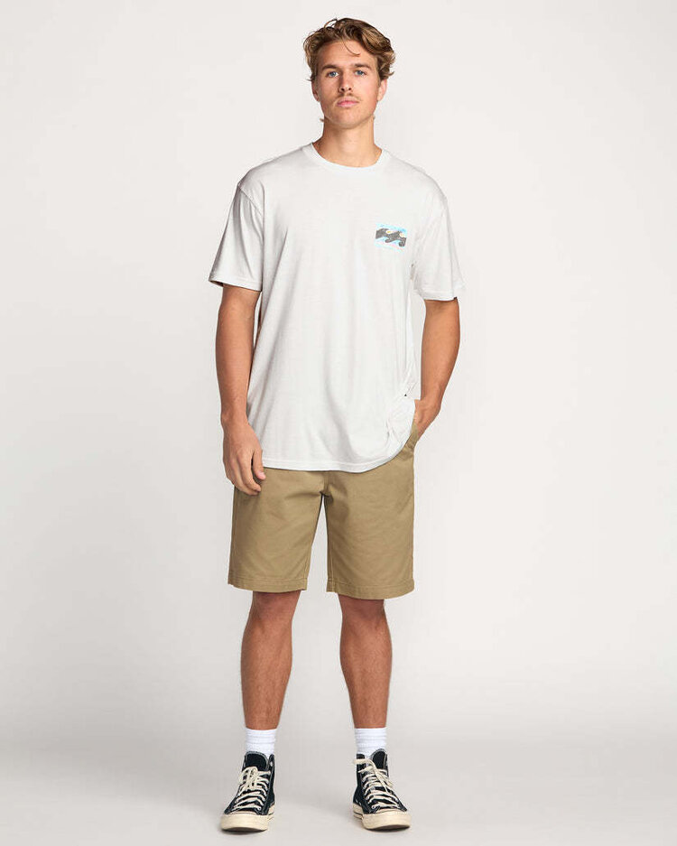 Billabong Billabong Crayon Wave Premium Ss (Mens) | Off White