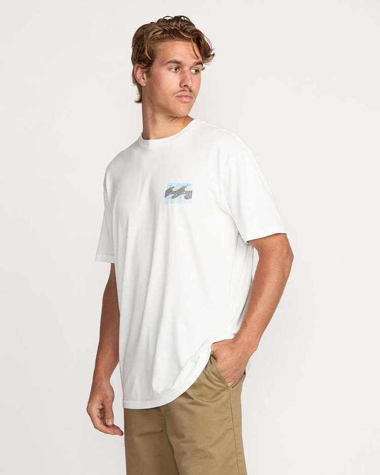 Billabong Billabong Crayon Wave Premium Ss (Mens) | Off White