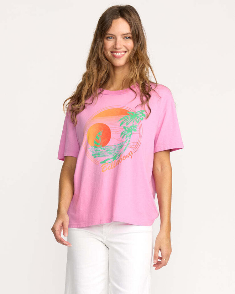 Billabong Billabong Bright New Day Ss Tee (Womens) | Rose