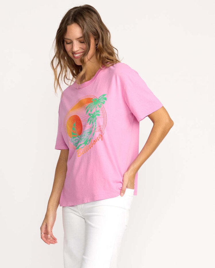 Billabong Billabong Bright New Day Ss Tee (Womens) | Rose