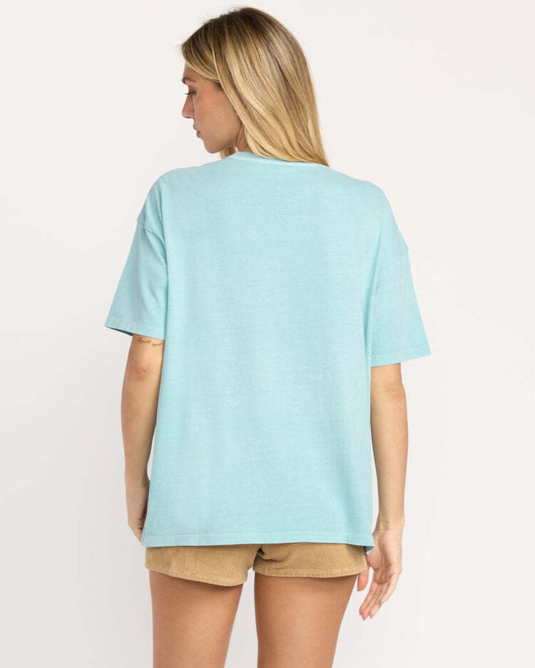 Billabong Billabong Daylight Blooms Ss Tee (Womens) | Misty Blue