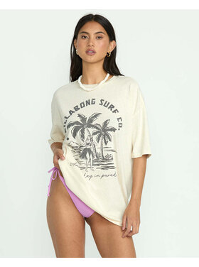 Billabong Billabong This Is Tropical Ss Tee (Womens) | White Cap