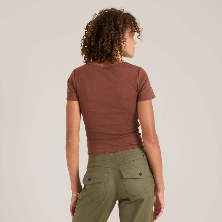 Roark Roark Wind Worn Tee (Womens) | Sepia