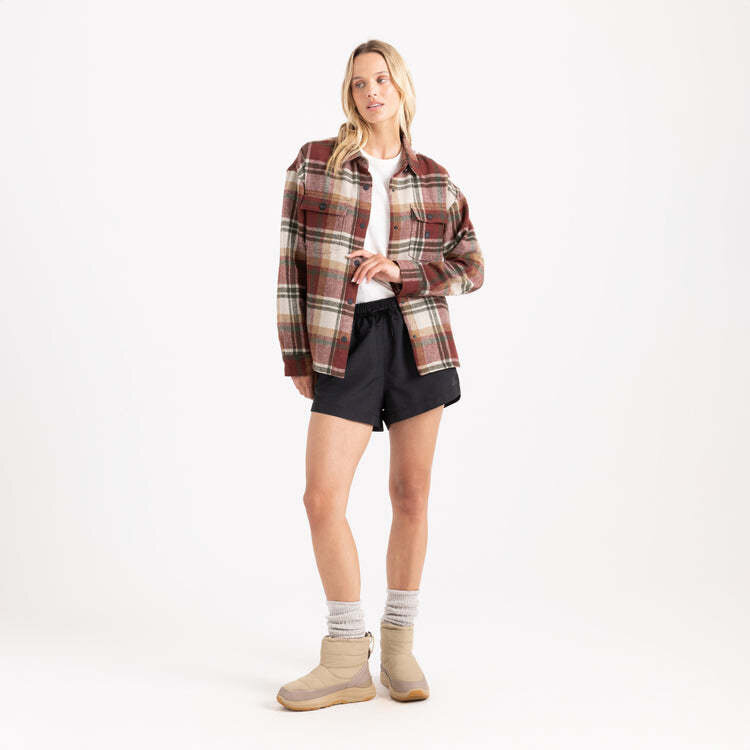 Roark Roark Amberley Ls Flannel (Womens) | Sangria
