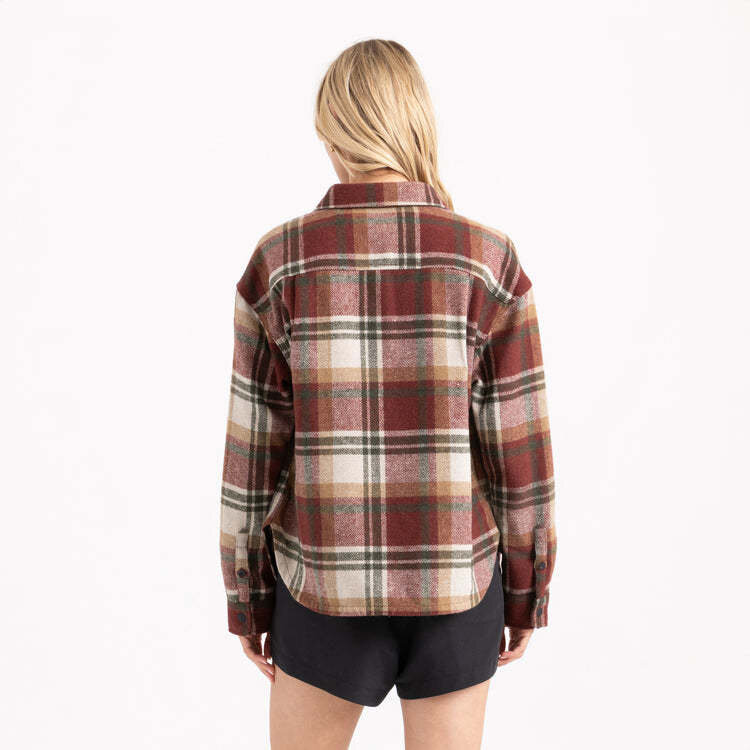 Roark Roark Amberley Ls Flannel (Womens) | Sangria
