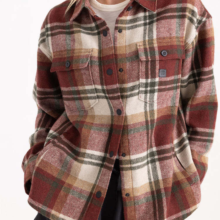 Roark Roark Amberley Ls Flannel (Womens) | Sangria