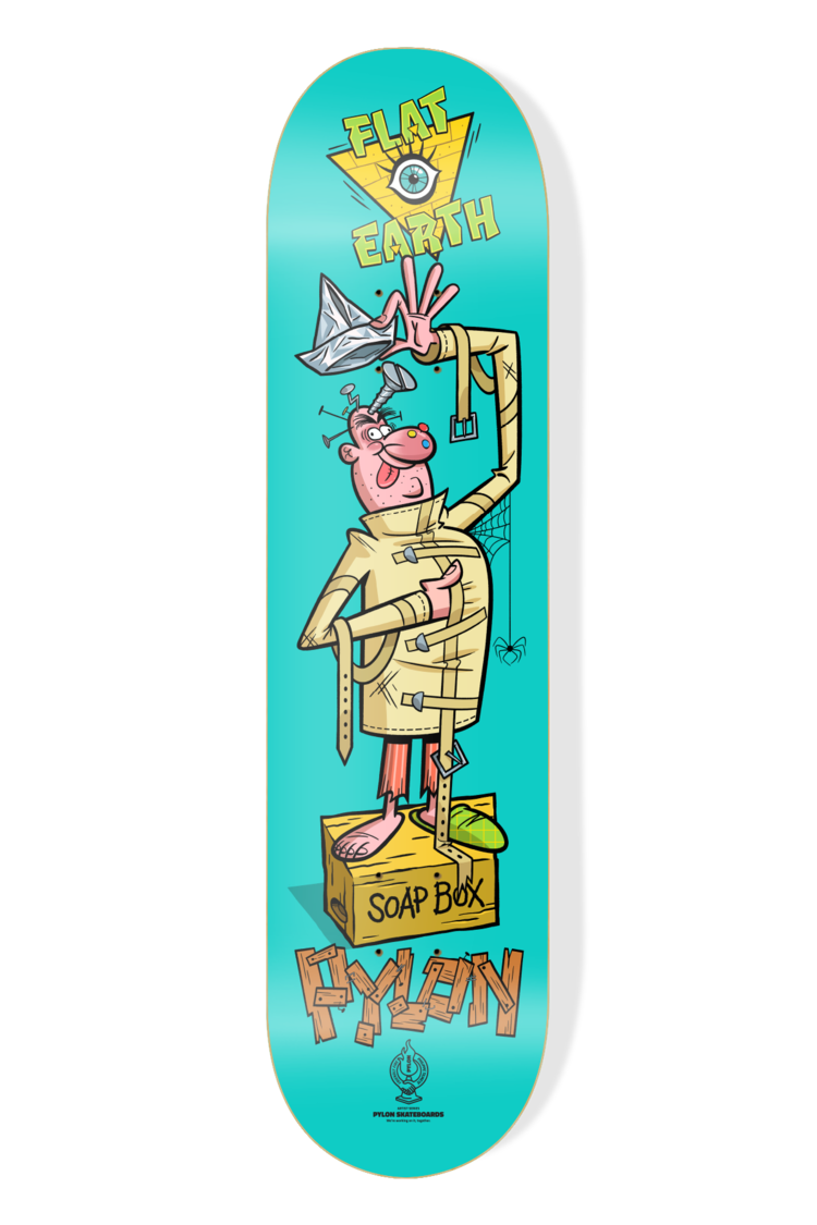 PYLON Pylon Tinfoil Hat Deck | Blue/Yellow