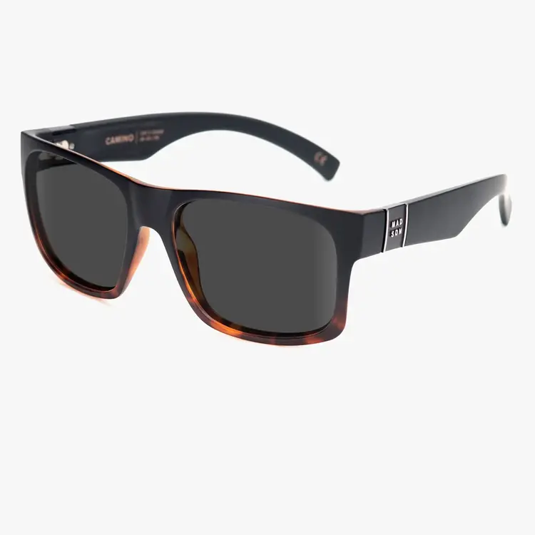Madson Madson Camino Matte Black Tortoise Fade | Grey Polarized