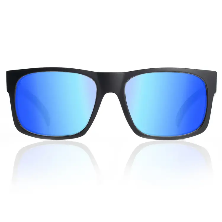 Madson Madson Camino Matte Black | Blue Chrome Polarized