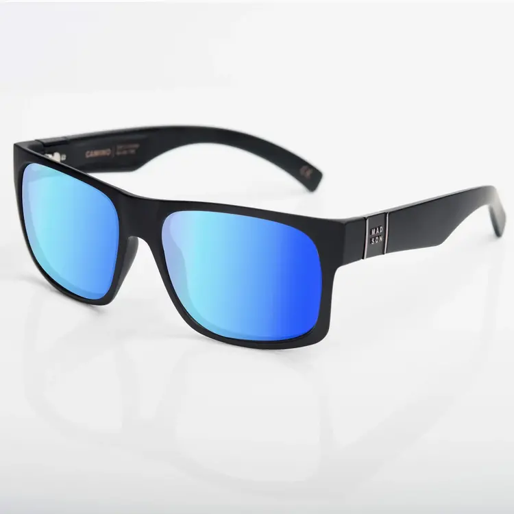 Madson Madson Camino Matte Black | Blue Chrome Polarized