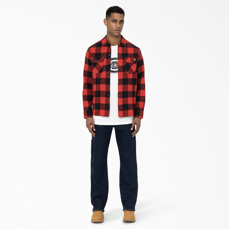 Dickies Dickies Sacramento L/S Shirt (Mens) | Red Plaid
