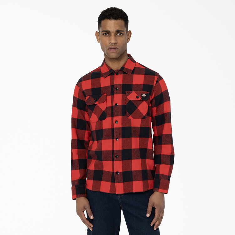 Dickies Dickies Sacramento L/S Shirt (Mens) | Red Plaid
