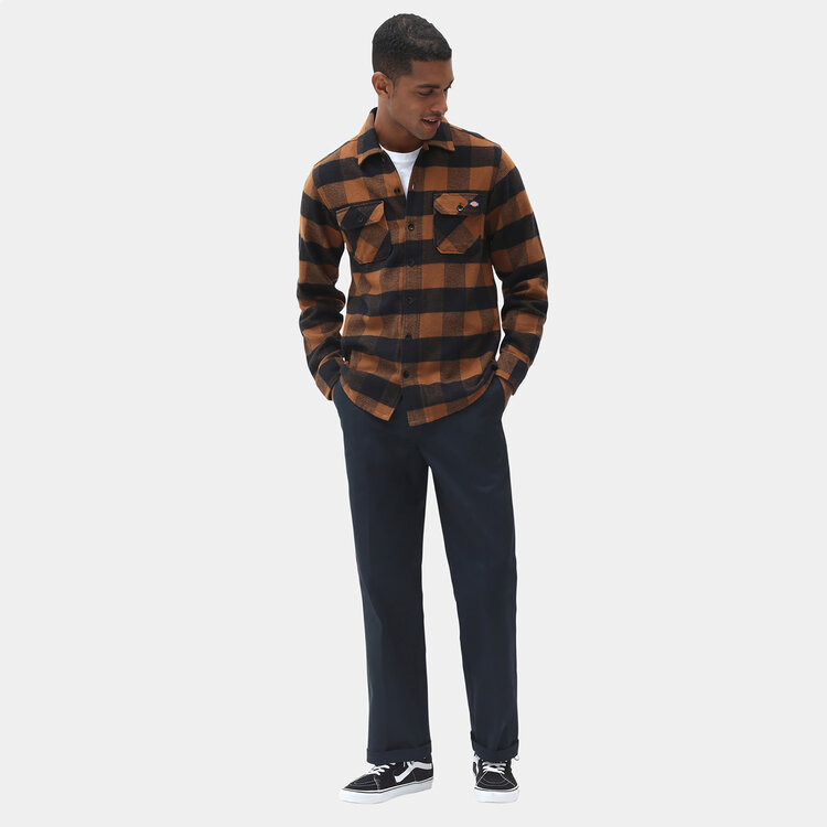 Dickies Dickies Sacramento L/S Shirt (Mens) | Black And Brown Duck Plaid