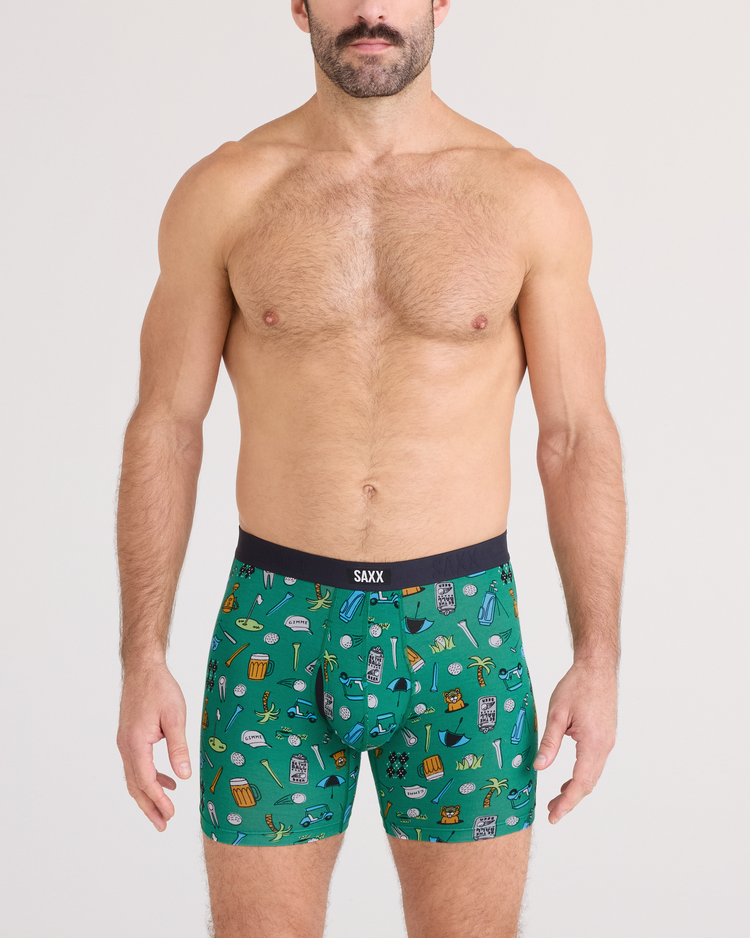 SAXX Saxx Vibe Xtra Soft Comfort Boxer Brief Fly | Fairway Bits-Green