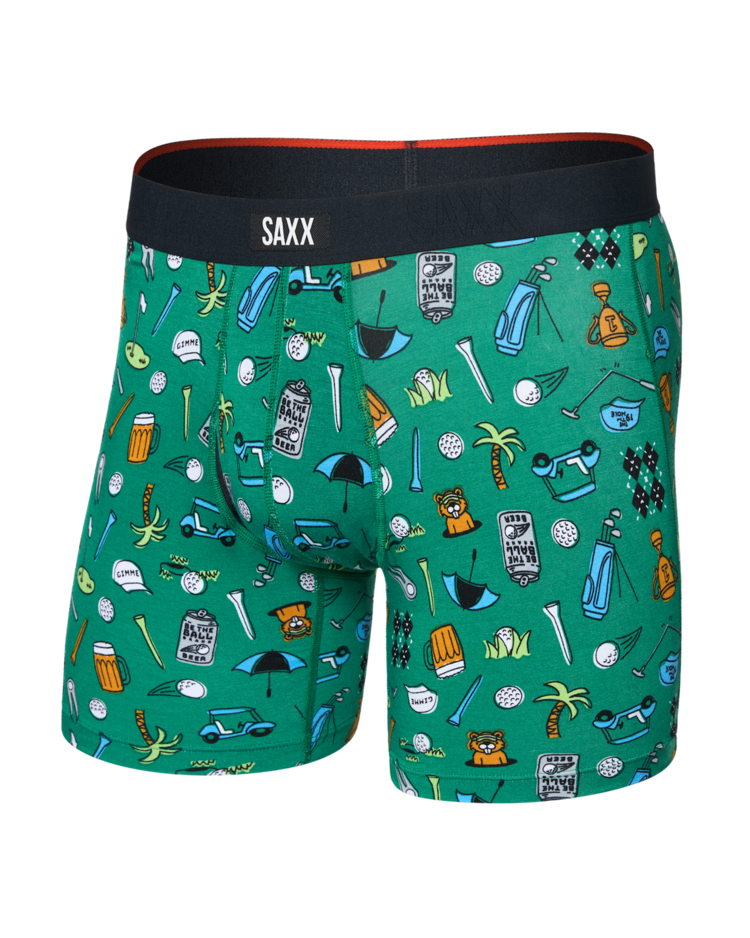 SAXX Saxx Vibe Xtra Soft Comfort Boxer Brief Fly | Fairway Bits-Green