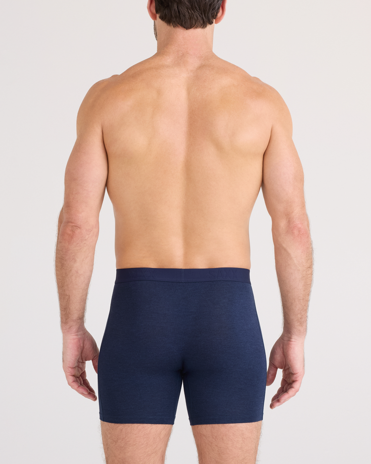 SAXX Saxx Vibe Xtra Soft Comfort Boxer Brief Fly | Dark Navy Heather