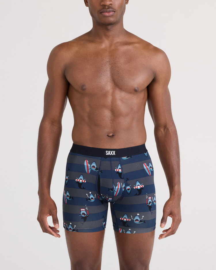 SAXX Saxx Vibe Xtra Soft Comfort Boxer Brief Fly | Shark Bite-Navy