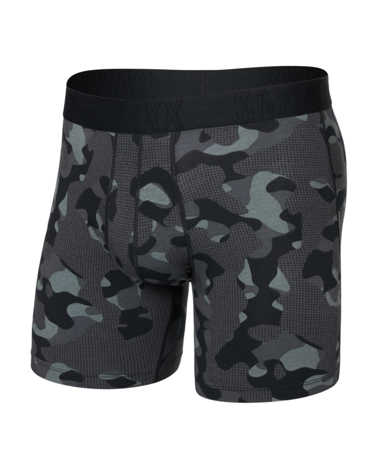 SAXX Saxx Droptemp Cooling Cotton Boxer Brief Fly | Pebble Camo-Graphite