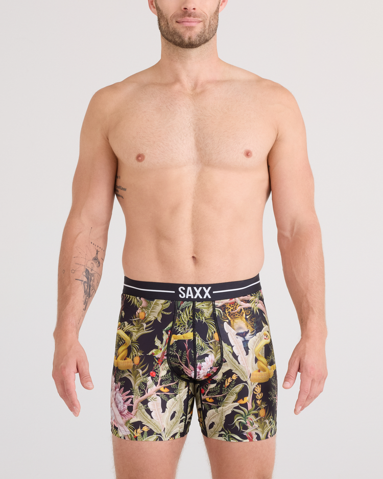 SAXX Saxx Volt Breathable Mesh Boxer Brief | Jungle Juice-Black