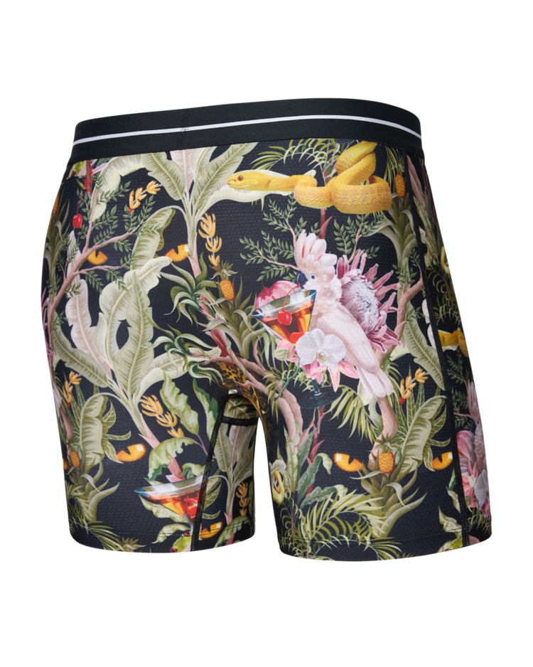 SAXX Saxx Volt Breathable Mesh Boxer Brief | Jungle Juice-Black