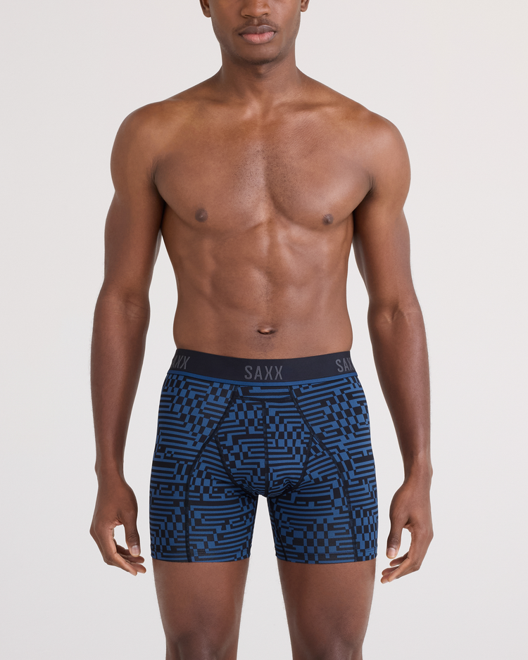 SAXX Saxx Kinetic LC Mesh Boxer Brief | Maze Camo-Navy Dawn