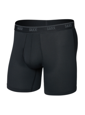 SAXX Saxx Quest Quick-Dry Mesh Boxer Brief Fly | Black
