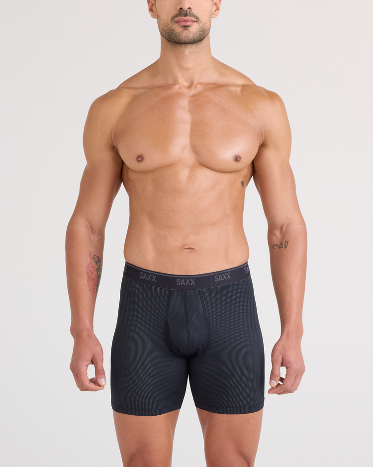 SAXX Saxx Quest Quick-Dry Mesh Boxer Brief Fly | Black