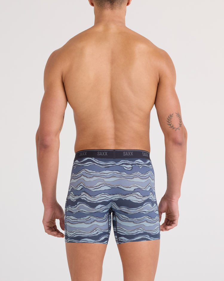 SAXX Saxx Quest Quick-Dry Mesh Boxer Brief Fly | Lazy River-Multi