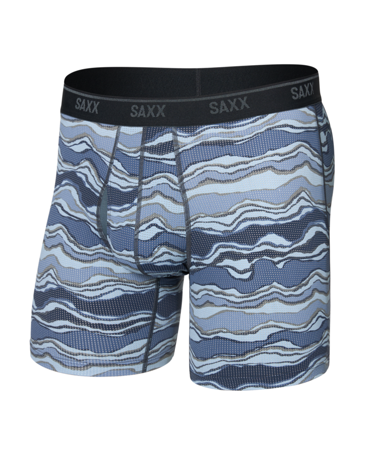 SAXX Saxx Quest Quick-Dry Mesh Boxer Brief Fly | Lazy River-Multi