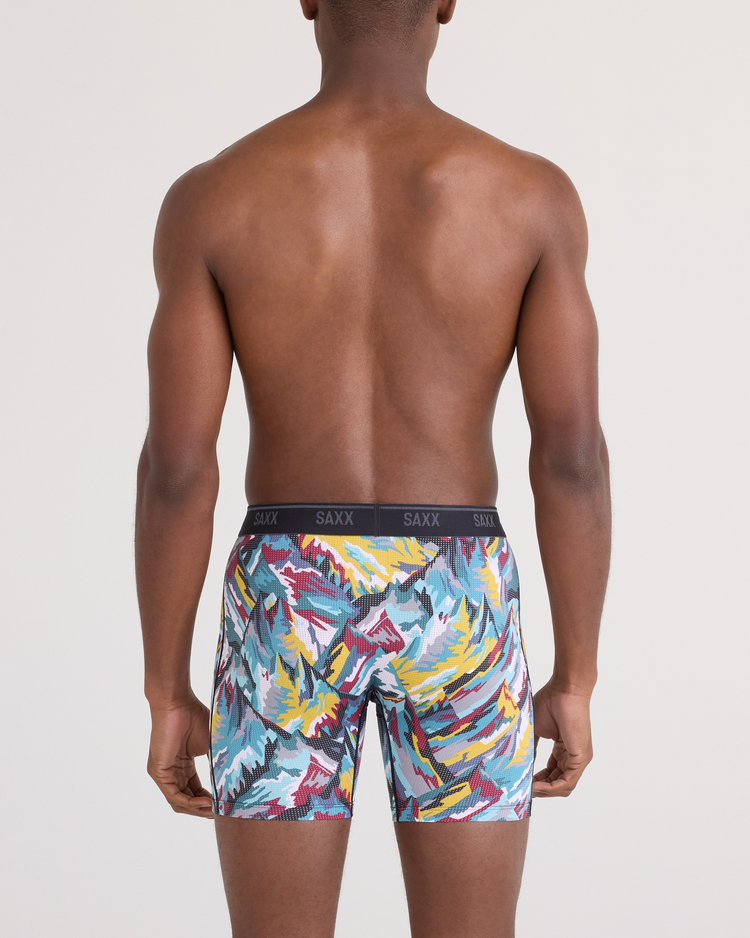 SAXX Saxx Quest Quick-Dry Mesh Boxer Brief Fly | Prism Peaks-Multi