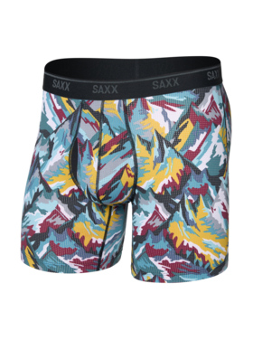 SAXX Saxx Quest Quick-Dry Mesh Boxer Brief Fly | Prism Peaks-Multi